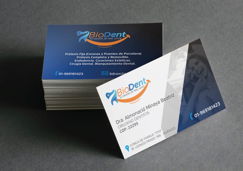 Custom printed business cards