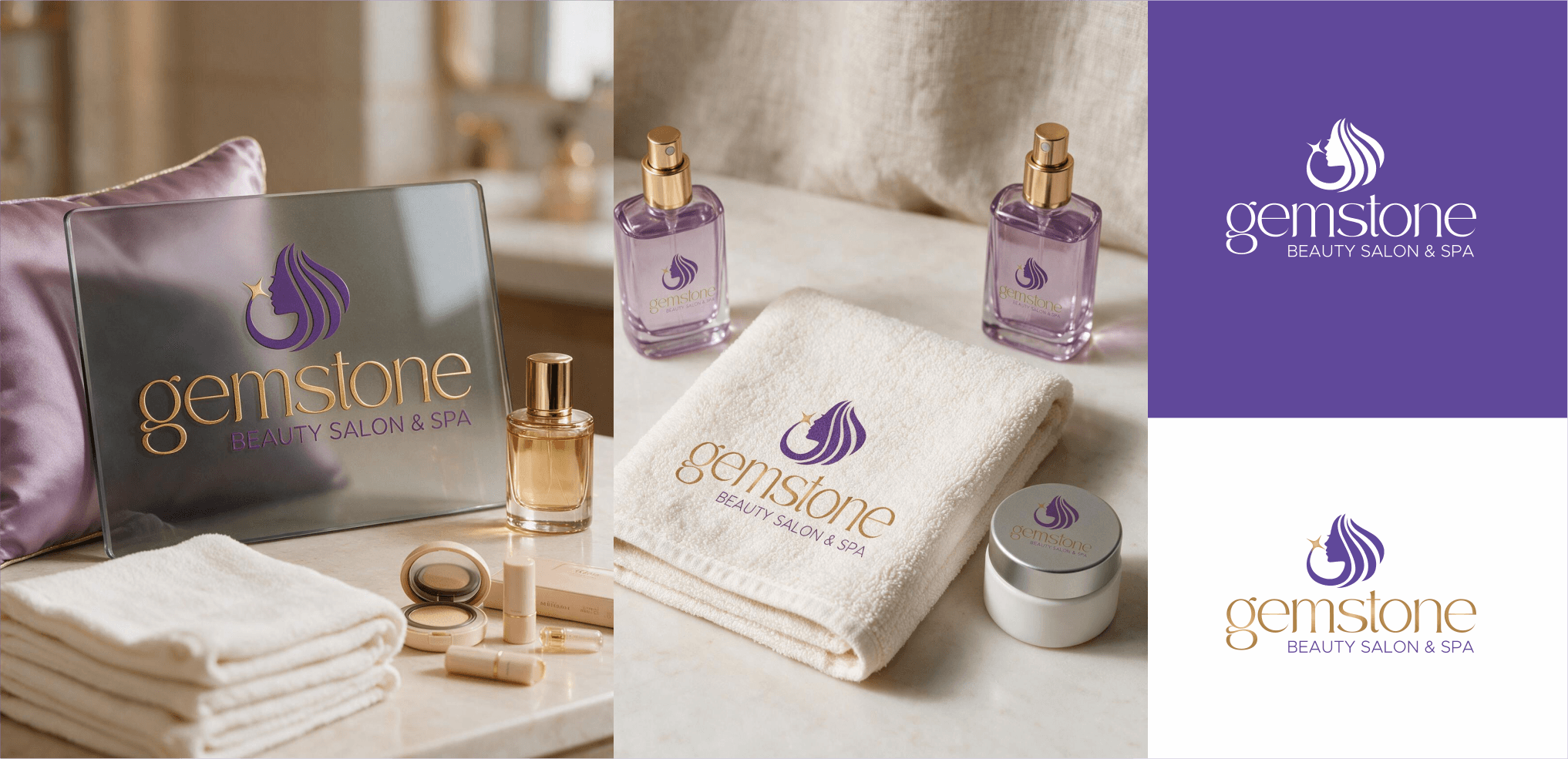 Complete logo and branding presentation in Miami