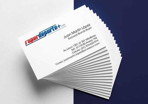 Modern double-sided business card design